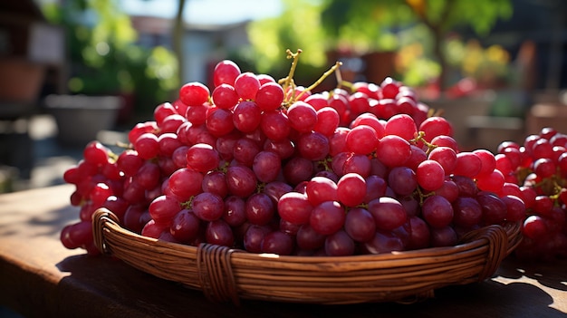 red grapes