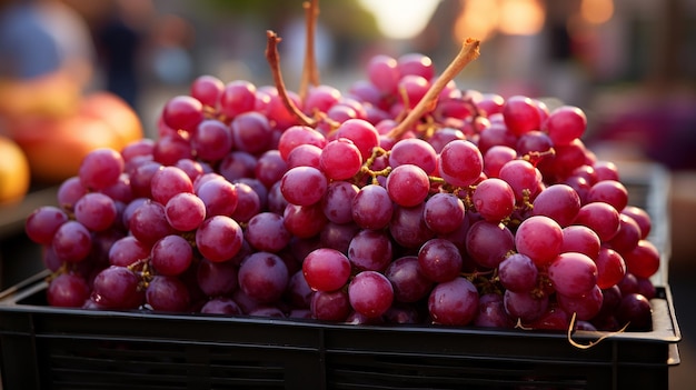 red grapes