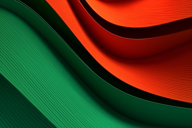 Red and Green Abstract background ai generated pti background