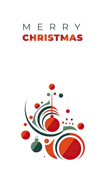 Photo a red and green abstract design on a white background