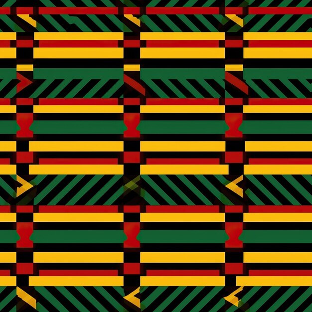 red green black and yellow kente patt