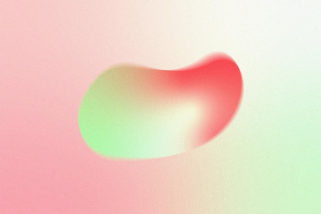 red and green gradient shape on gradient background with noise