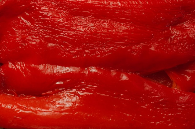 Red grilled pepper texture