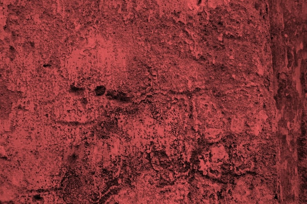 Red grunge concrete wall abstract background