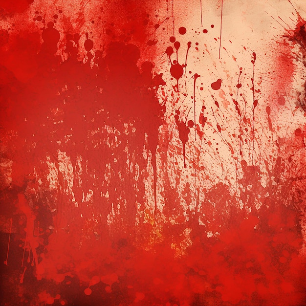 Red Grunge Splatter Detailed Background