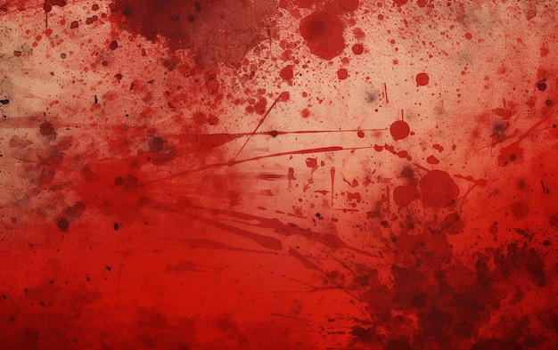 Red Grunge Splatter Detailed Background