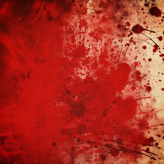 Red Grunge Splatter Detailed Background