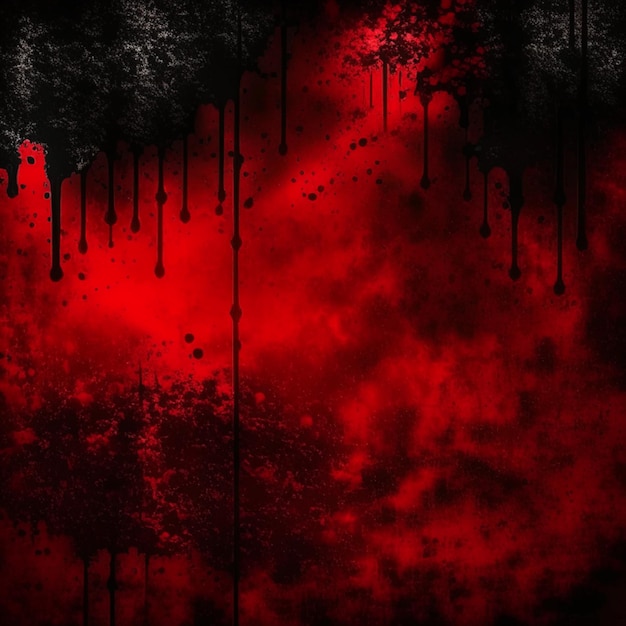 Premium AI Image | Red Grunge texture background with bloody scratches