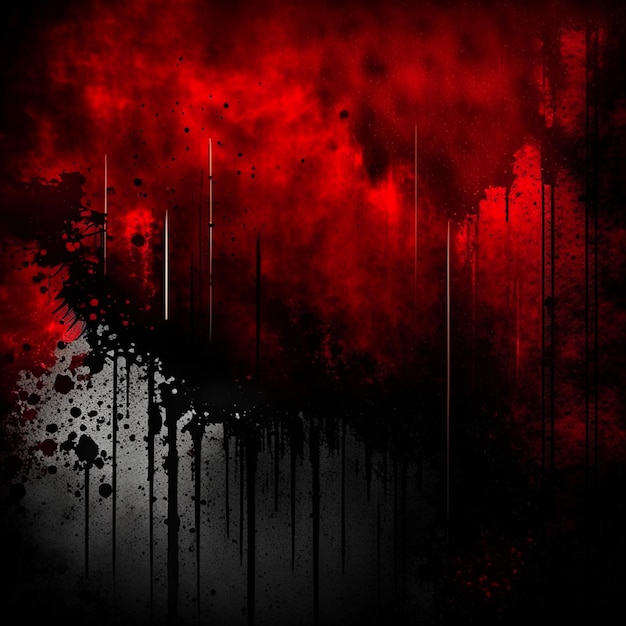 Red Grunge texture background with bloody scratches