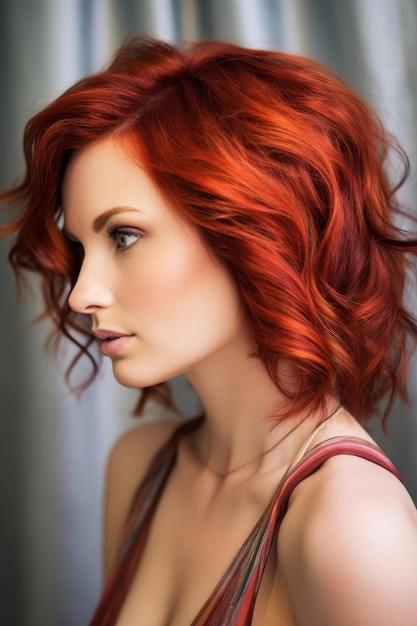 Red hair with a hint of red.