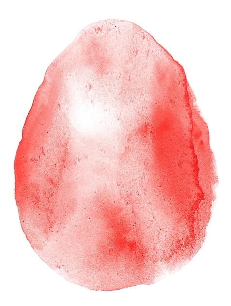 Red Hand drawn watercolor bird eggs illustration collection isolated Easter elements on paper texture Water color egg for holiday spring or watercolour