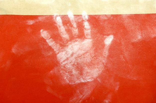 Red Hand Print