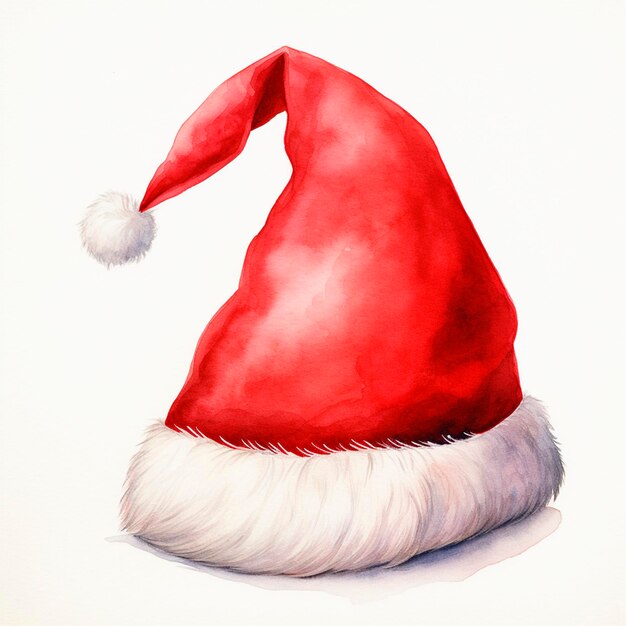 Red hat of Santa Claus year 2024 on a white background