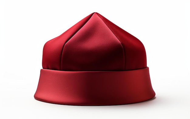 Foto cappello rosso su tavola bianca