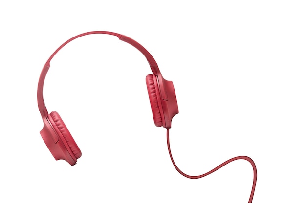 Red headphones