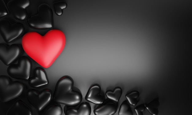 Free download Red Heart Valentines Day Black Backgroung Hd Wallpaper  Wallpaper 3000x1875 for your Desktop Mobile  Tablet  Explore 46 Red  and Black Heart Wallpaper  Red Heart Black Background Red