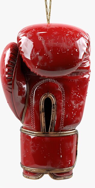 Photo a red heart with a gold lock and a gold lock