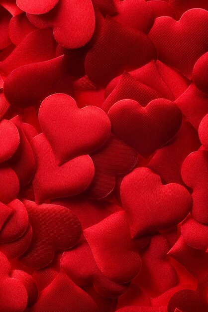 Red hearts background