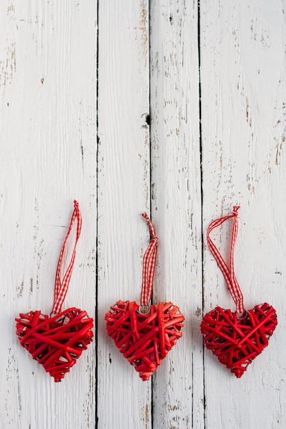 red hearts