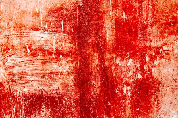 Photo red horror background grunge scary red concrete red paint on concrete wall red blood on old wall for halloween concept