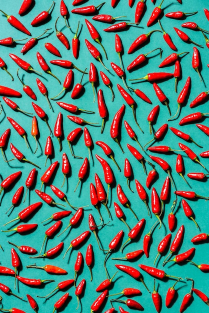 Red Hot Chili or Chilli Background Graphic Pattern Bold Food Background