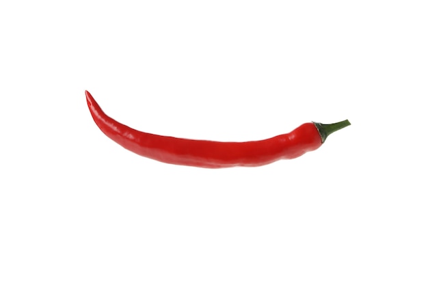 Red hot chili peper geïsoleerd op wit