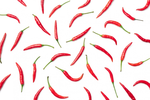 Red hot chili peper geïsoleerd