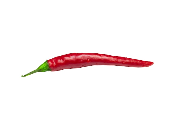 Red hot chili pepper isolati su sfondo bianco, il concetto di cibo