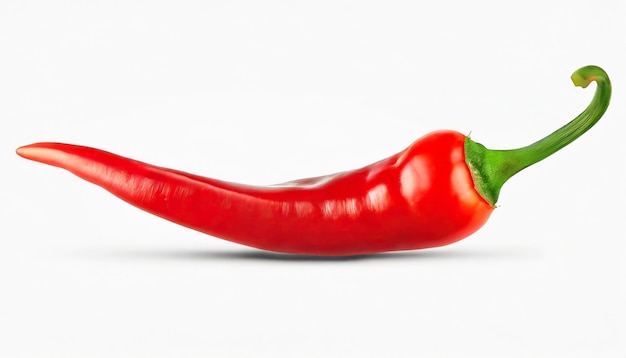 Red hot chili pepper isolated on a white background