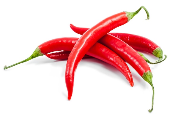 Photo red hot chili pepper isolated on white background