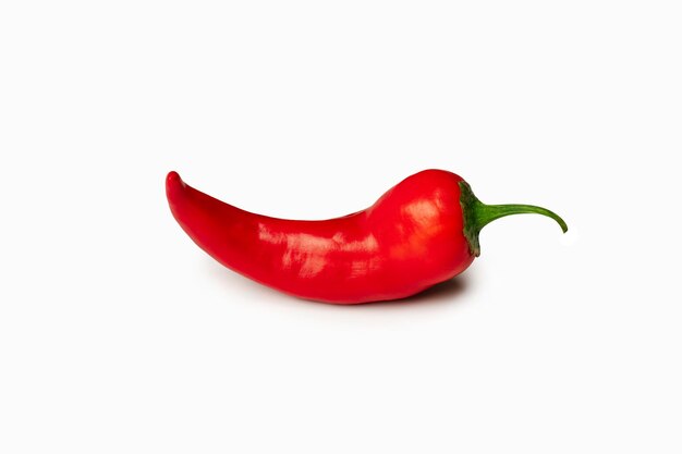 Red hot chili pepper isolated on a white background