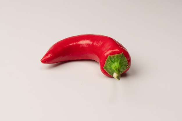 Red hot chili pepper isolated on a white background