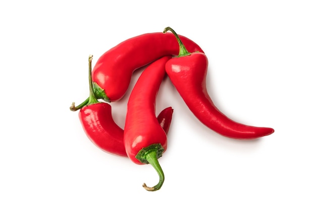 Photo red hot chili pepper isolated on a white background