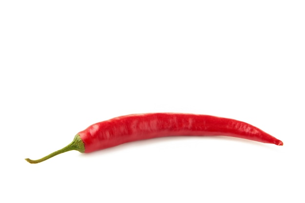 Red hot chili pepper isolated