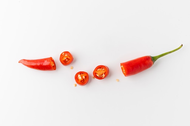 Red hot chili pepper on the table