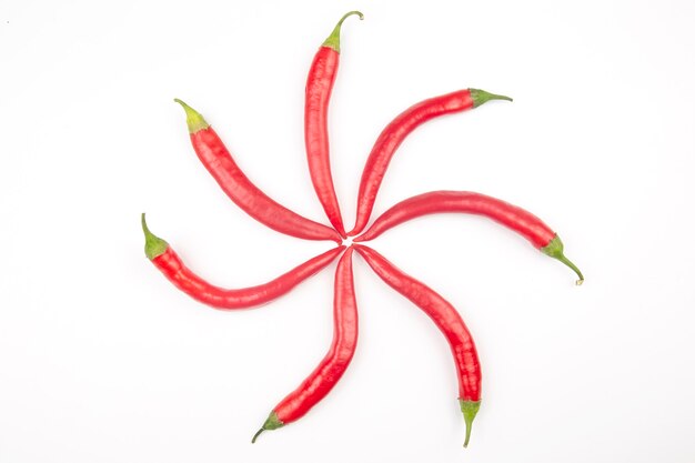 Red hot chili peppers. food figures.