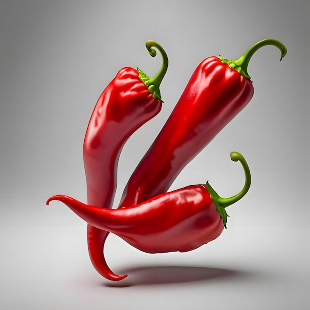 Red Hot Pepper Levitates White Background 5 030913 112839