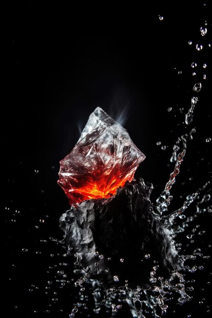 red ice block