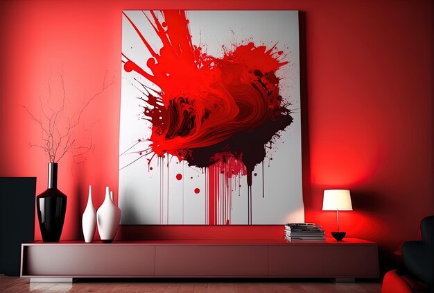 Red is an appealing and trendy abstract hue