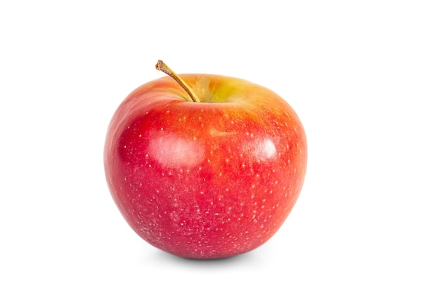 red isolated apple on white background