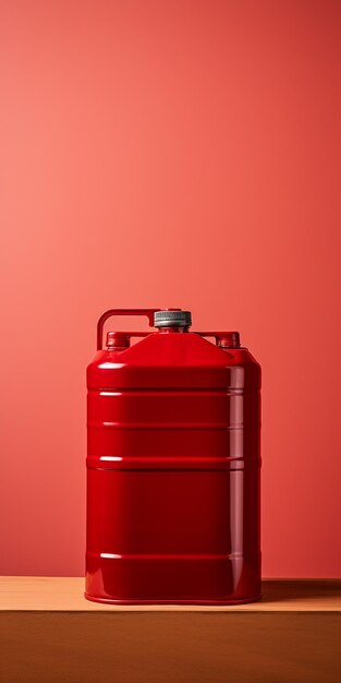 Red Isolated Water Supply and Distribution Illustration