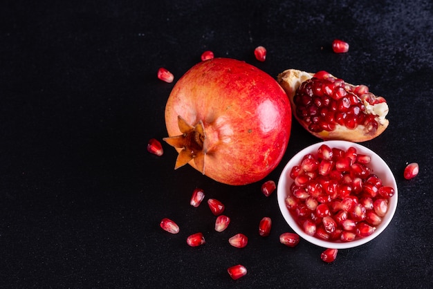 Red juice pomegranate