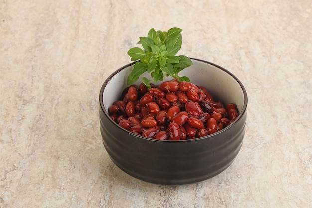 Red kidney bean in the bowl