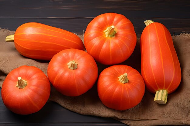 Photo red kuri or hokkaido squash