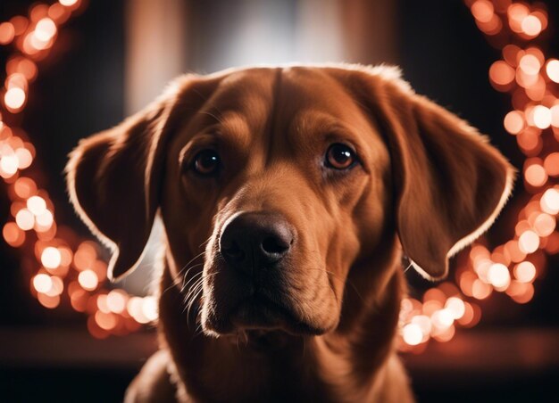 Photo a red labrador retriever dog