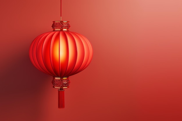 a red lantern from a string