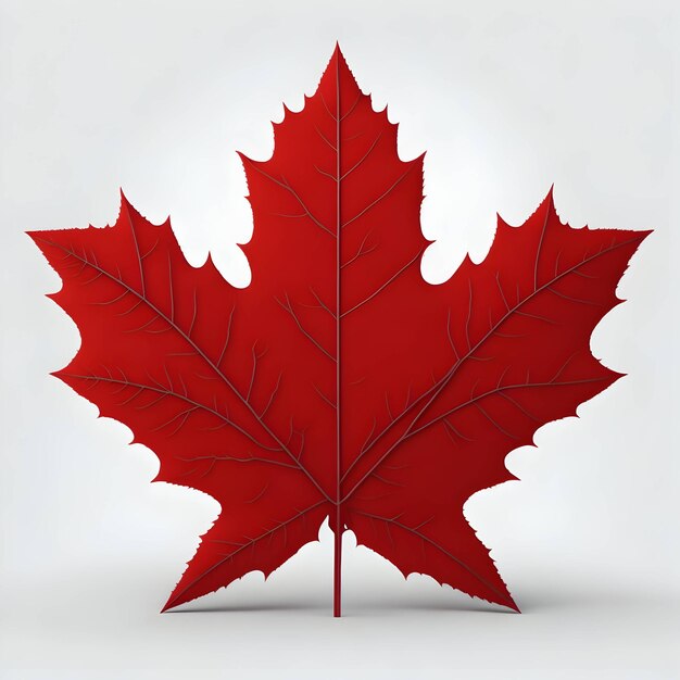 A red leaf with the word maple on it