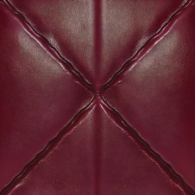 Photo a red leather cover with a x on it