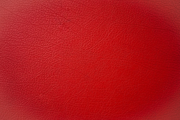 Red leather texture close up