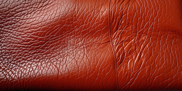 Red leather texture Generative AI